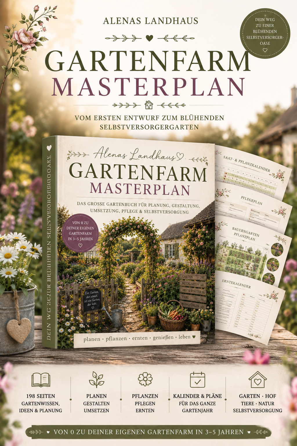 🌿 Alenas Landhaus Gartenfarm Masterplan | Wissen & Inspiration für deinen Traumgarten