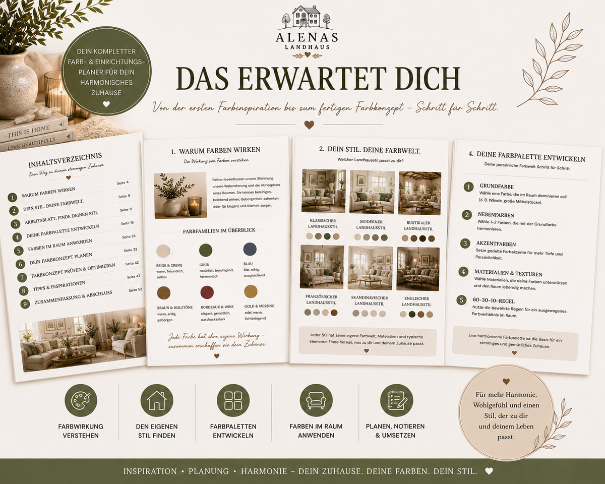 ⭐ FARBKONZEPT-PLANER | Dein Zuhause. Deine Farben. Dein Stil.