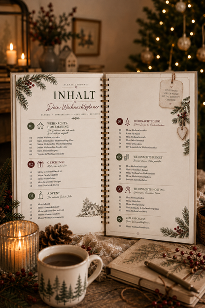 Mein Landhaus Weihnachtsplaner | Für eine gemütliche, bewusste Weihnachtszeit