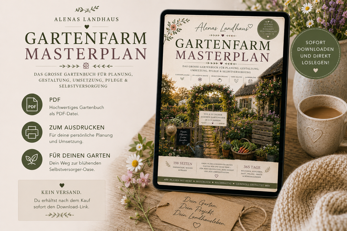 🌿 Alenas Landhaus Gartenfarm Masterplan | Wissen & Inspiration für deinen Traumgarten